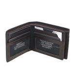 Lederen billfold anti-skim met kleingeldvak Maverick Brown MAV-MB-004-03